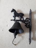 Gietijzeren deurbel met paard. Geheel gaaf . Lengte 38 cm., Antiek en Kunst, Ophalen of Verzenden