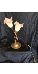 Murano tafellamp Calla of Lelie Brass Tall Lily lamp, Ophalen, Zo goed als nieuw, 50 tot 75 cm