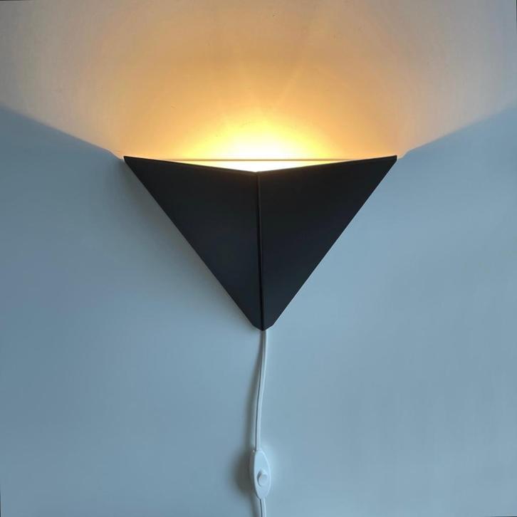 Deens vintage Design LAMP Horn Denmark Mid Century retro MCM, Huis en Inrichting, Lampen | Wandlampen, Gebruikt, Metaal, Ophalen of Verzenden