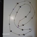 Zilveren ketting met parels & amethist - Bibi D'or, Sieraden, Tassen en Uiterlijk, Kettingen, Paars, Nieuw, Ophalen of Verzenden