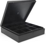 Bredemeijer Theedoos 12 vaks gesloten bamboe zwart, Dtrendingshop@gmail.com, Verzenden, 2103sp, Bredemeijer