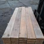 Massief grenen vloer 31m2 (of 57,5 m2) vloerdelen 19,3cm br, Ophalen, Gebruikt, 10 m² of meer, 10 tot 30 cm