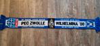 Sjaal PEC Zwolle - Wilhelmina 08, Ophalen of Verzenden, Zo goed als nieuw, Overige binnenlandse clubs, Vaantje of Sjaal