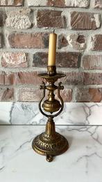 Wand kandelaar vintage messing, Verzenden, Koper of Brons