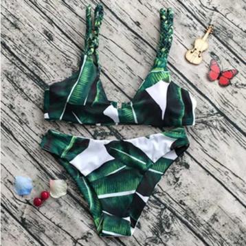 Bikini push-up bladeren (push up sexy dames vrouwen groene) beschikbaar voor biedingen