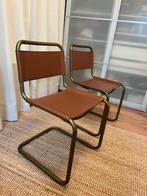 Retro buizenstoelen bruin, Huis en Inrichting, Stoelen, Ophalen, Twee, Bruin, Zo goed als nieuw