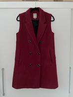 zara dames burgundy oversize lang gilet body mt S, Kleding | Dames, Bodywarmers, Zara, Ophalen of Verzenden, Zo goed als nieuw
