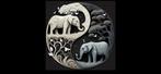 diamond painting yin yang olifant, Ophalen, Nieuw, Knutselwerk