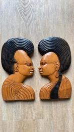Houten afrikaanse wand decoratie, Antiek en Kunst, Ophalen of Verzenden