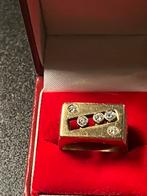 18 karaat Massief gouden Heren ring Italiaans vvs1, Ophalen, 20 of groter, Heer, Zo goed als nieuw