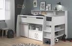 Half hoogslaper met bureau., Kinderen en Baby's, Kinderkamer | Stapelbedden en Hoogslapers, Ophalen, Zo goed als nieuw, Hoogslaper