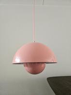 2 stuks hanglampen roze flowerpot look, Ophalen, Zo goed als nieuw, Metaal, Minder dan 50 cm