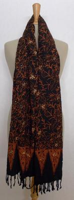 Mooie soepele katoenen batik print sjaal, Verzenden, Zo goed als nieuw, Maat 42/44 (L), Sjaal