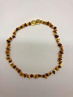 Echte Barnsteen ketting met barnsteen slot. Kindermaat, Ophalen of Verzenden, Nieuw, Overige kleuren, Ketting