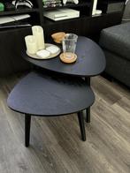 Bijzettafel tafel zwart 1x - Leen Bakker nieuw- 39,5x40x40, Huis en Inrichting, Tafels | Bijzettafels, Minder dan 55 cm, Rond