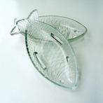 2 vintage VIS SCHALEN glas persglas France Mid Century retro, Gebruikt, Ophalen of Verzenden, Overige stijlen, Glas