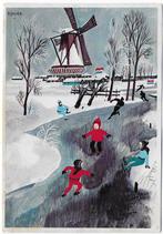 Voor Het Kind Sneeuwpret  Gelopen Ansichtkaart (B5804, Verzamelen, Ophalen of Verzenden, 1980 tot heden, Gelopen, Kinderen