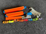 Hot wheels met 3.75mtr baan en 8 auto’s, Ophalen of Verzenden, Zo goed als nieuw, Handmatig, Hot Wheels