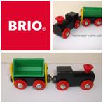Vintage 1990's Brio Houten Trein met Kiepwagon, Ophalen of Verzenden, Gebruikt
