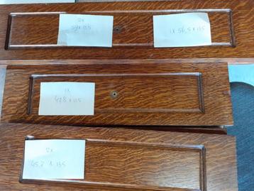 Massief (donker) eiken houten keukendeurtjes en ladefrontjes beschikbaar voor biedingen