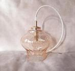Vintage bubble hanglamp | Vintage hanglamp | Bol amberkleur, Ophalen of Verzenden