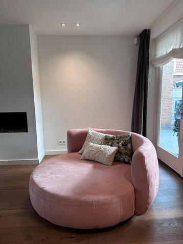 Roze ronde Ibiza fauteuil - 140cm beschikbaar voor biedingen