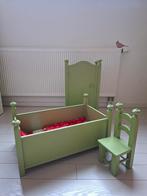 Houten Poppenmeubels - Bed, Kast & Stoel, Ophalen of Verzenden, Gebruikt, Overige typen