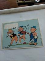 WALT. DISNEY.  DE DRIE BIGGETJES, Verzamelen, Ansichtkaarten | Themakaarten, Ophalen of Verzenden, Sterren en Beroemdheden