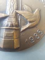 Penning Bevrijding Holten 1945-1985 Canada, Ophalen of Verzenden, Brons, Nederland