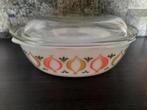 Jena ovenschaal met deksel, uienmotief  ~ vintage ~, Huis en Inrichting, Keuken | Servies, Gebruikt, Ophalen of Verzenden, Overige stijlen