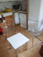 GRATIS 2x stoel Tobias Ikea + wit tafeltje GOED LEZEN AUB, Huis en Inrichting, Metaal, Gebruikt, Retro vintage klassiek, Ophalen