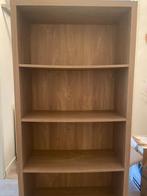 klein fineer eiken boekenkastje - 4 vakken behendig model, Ophalen, Met plank(en), Gebruikt, 100 tot 150 cm