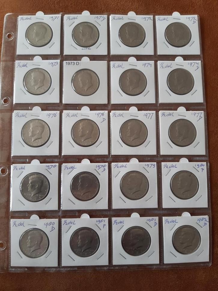 Halve dollar Kennedy nikkel Zie omschrijving f.28.10, Postzegels en Munten, Munten en Bankbiljetten | Verzamelingen, Munten, Buitenland