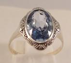 Antieke gouden ring met blauwe Topaas, Art Nouveau, 1910, Verzenden, Goud, Ring, Met edelsteen