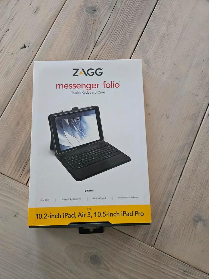 ZAGG Messenger Folio iPad Keyboard Case, Computers en Software, Tablet-hoezen, Nieuw, Bescherming voor- en achterkant, 10 inch