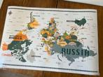 Wereldkaart Upside Down Design uit USA poster gelamineerd, Verzamelen, Posters, Ophalen, Gebruikt, Rechthoekig Liggend, A1 t/m A3