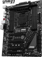 Motherload™ - MSI X99A SLI Plus Socket 2011-3 ATX mamaplank, Computers en Software, Moederborden, DDR3, Ophalen of Verzenden, ATX