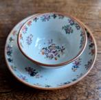 Famille Rose Chinees Kop en Schotel - Capucijnergoed, Ophalen of Verzenden