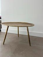 Gouden Bijzettafel - Stijlvol en Uniek!, Minder dan 45 cm, Minder dan 55 cm, Gebruikt, Metaal of Aluminium