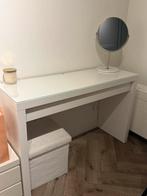Malm Ikea Make-up Tafel - Netjes!, Huis en Inrichting, Ophalen, Gebruikt, 100 tot 150 cm, Minder dan 100 cm