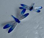 Blauwe glazen libelle - decoratie, Ophalen of Verzenden, Nieuw