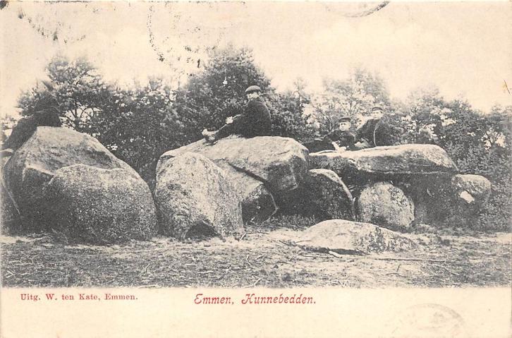 U266 Emmen Hunnebed - uitg W ten Kate 1904 -, Verzamelen, Ansichtkaarten | Nederland, Gelopen, Drenthe, Voor 1920, Ophalen of Verzenden