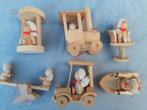 6 houten figuurtjes / jaren 70 / Duitsland/ nieuw/ kerst, Diversen, Kerst, Ophalen of Verzenden, Nieuw