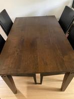Eettafel +4stoelen, Huis en Inrichting, Tafels | Eettafels, Ophalen, Gebruikt, 100 tot 150 cm, Eikenhout