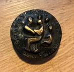 Bronzen penning Jean Marianne Bremers “Gratias Agens Fecit”, Ophalen of Verzenden, Brons