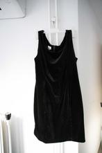 Zwarte velvet feestelijke jurk Sheila de Vries maat L, Kleding | Dames, Sheila de Vries, Maat 42/44 (L), Ophalen of Verzenden