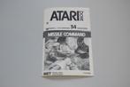 Atari 2600 : Missile Command (alleen Handleiding), Ophalen of Verzenden, Gebruikt, Atari 2600