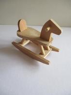 poppenhuis blank houten hobbelpaard, Ophalen of Verzenden, Zo goed als nieuw, Decoratie