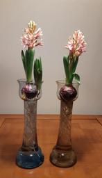 Twee bollenglazen / hyacinthglazen, Ophalen of Verzenden