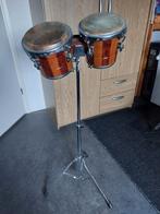 Bongoset op standaard, Muziek en Instrumenten, Ophalen of Verzenden, Gebruikt, Trommel